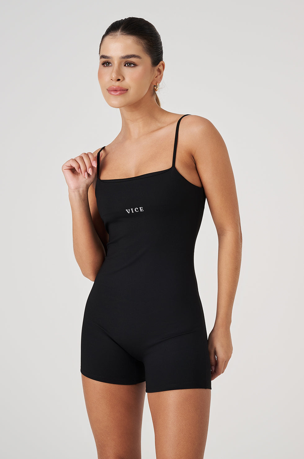 Macaquinho Fitness Vice Poliamida Elastic - Preto